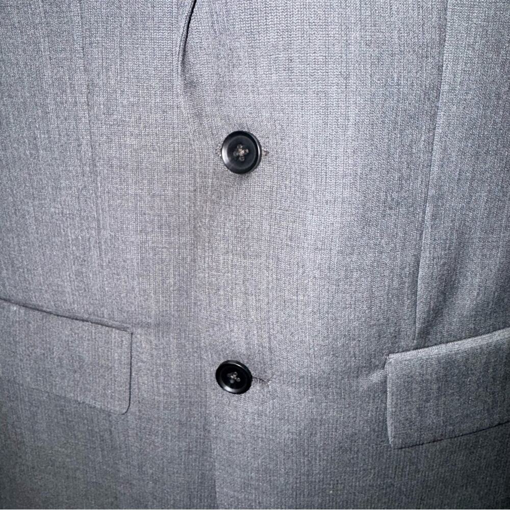 Pronto Uomo The Men's Warehouse Modern Fit Wool Blend Suit Charcoal Gray 36R - Picture 5 of 16